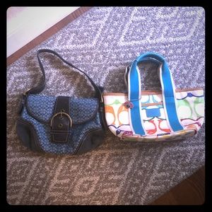 Two coach purses